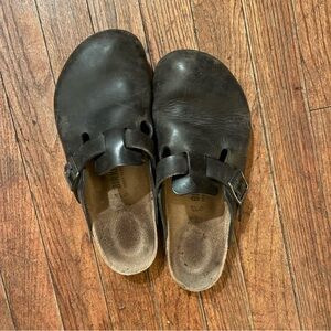 Birkenstock Black Leather clog